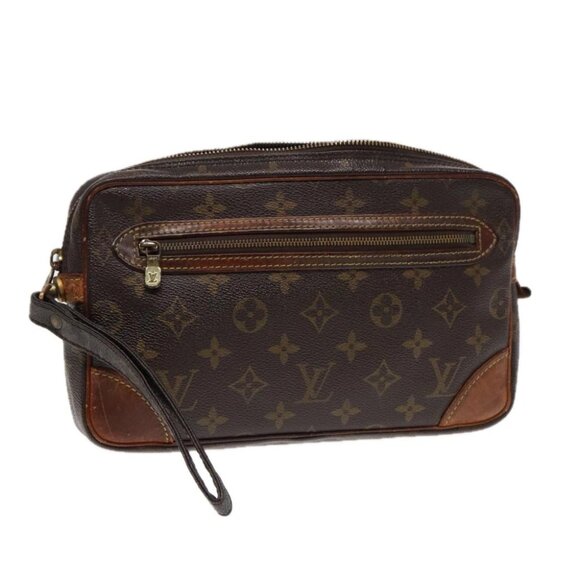 LOUIS VUITTON Monogram Marly Dragonne GM Clutch Bag M51825 LV Auth 86781 - Picture 1 of 16